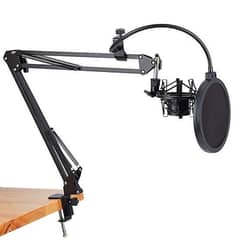 Arm mic stand with plak and play mic urgent sell