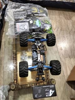 Electric car 1/8 scale brushless truck complete setup