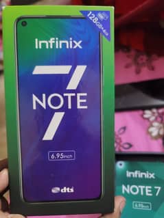 infinix note 7 4 gb 128 gb ha just like brand new  pta approved