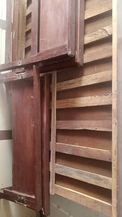 Wooden single beds