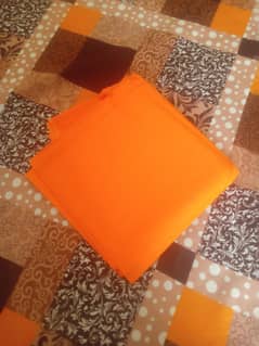 New Orange and flowers printed  Doriya lawn unstitched f