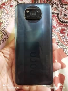 Poco x3 NFC with box and back cover only set bilkul saaf Hy
