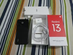 redmi 13 8 gb 128 gb neet and clean Mobile cable and box