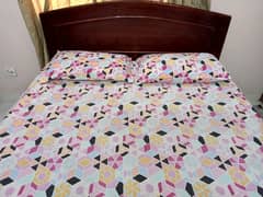 King Size Bed with spring mattress - excellent condition !