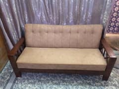 5 Seater Sofa Set Sheesham Wood Turkish Fabric 3+1+1 Demand 45k
