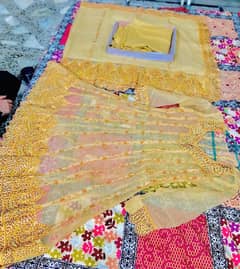  Elegant Golden Bridal Frock – Premium Quality at a Special Price! 
