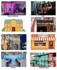 SHOPS AVAILABLE FOR RENT