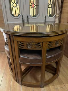 4 Seater Dining Table (Sheesham Wood)
