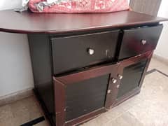 wooden iron table urgent for sale