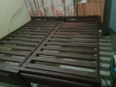 Double bed with mattress