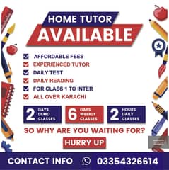 Tutor available