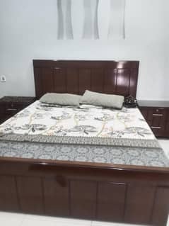 fully wooden new bed set dressing table