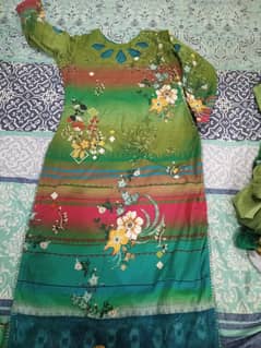 Doriya lawn with vile dupatta