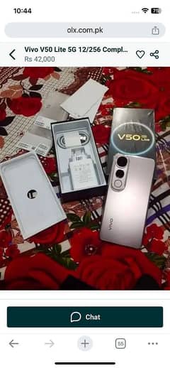 Vivo V50 Lite complete box urgent sale wtp 0329=7012977