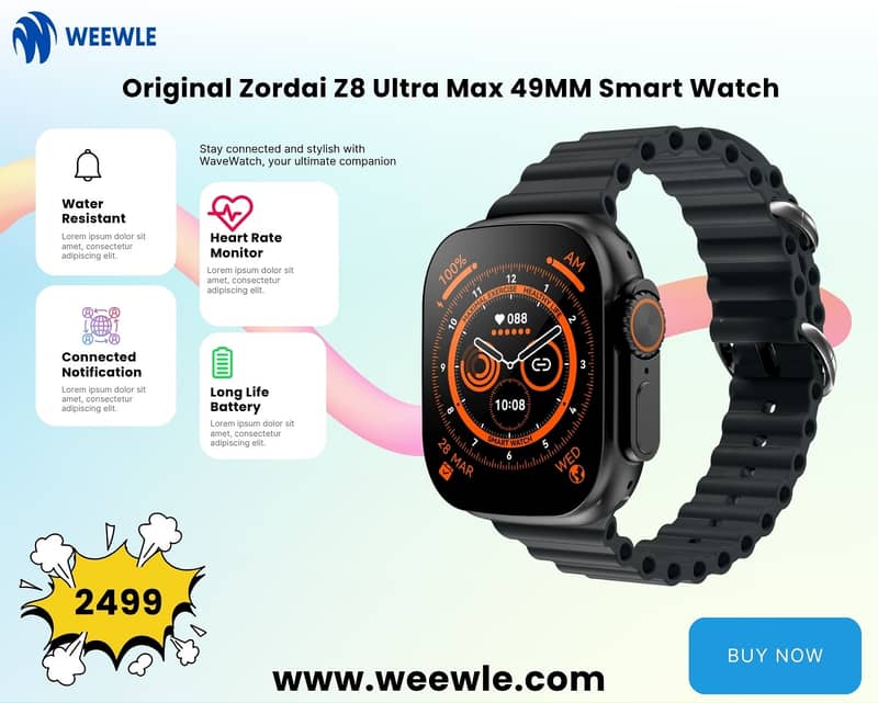 ORIGINAL Zordai Z8 Ultra Max 49MM Smart Watch (LIMITED TIME OFFER) 0