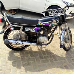 Honda cg 125 karachi number black color urgent sale