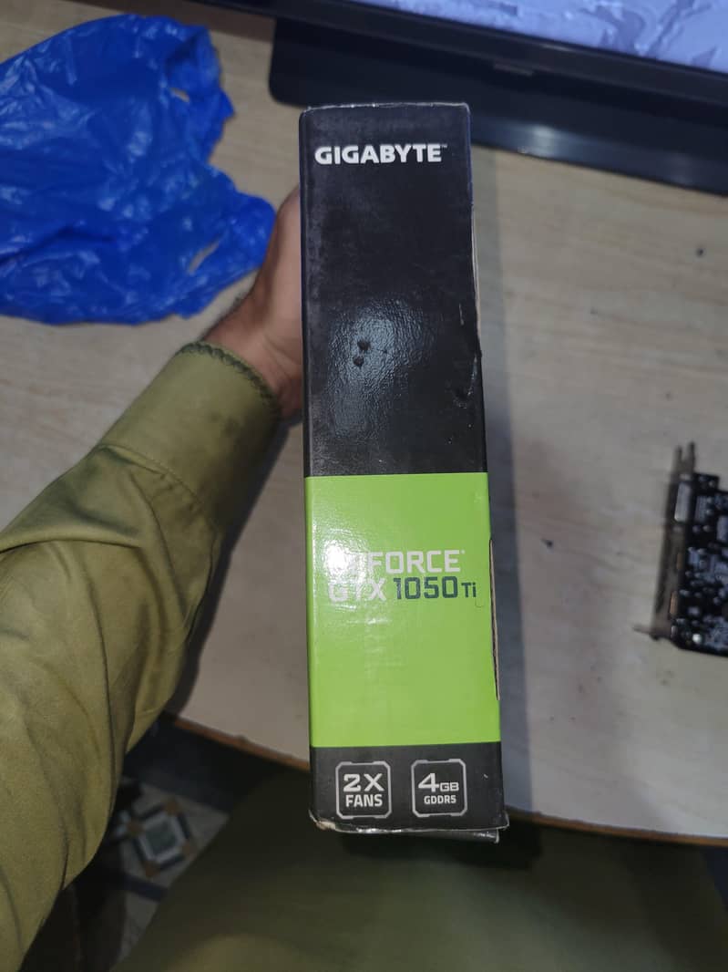 NVIDIA GEFORCE GIGABYTE GTX 1050 TI 4GB GDDR5 OC  Dual fan with box 7