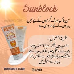Sunblock for all skin 60+