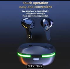 New wireless earphones with LED display touch,