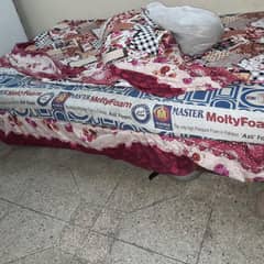 One Single bed with Master moltyfoam mattress, 4Ft wide 6.5 Ft long