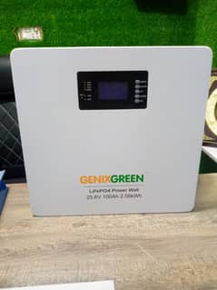 GENIX GREEN POWER WALL  24V 100AH   WITH BMS