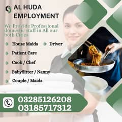House Maids , Babysitter , Patient Care , Nurse , Driver, Maids, Cook
