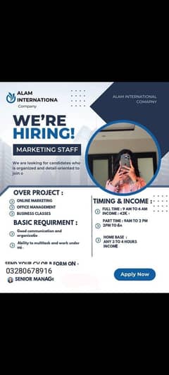 online work available for male and female