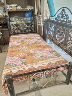 two single bed with mettrass