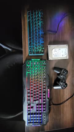 keyboards, hardrive ,ps3 controller with gamr