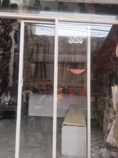 Glass Door for shop "6" FT weidht "7.7" lenght