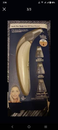 Derma Suction Pore Cleaning Device with Vacuum Action