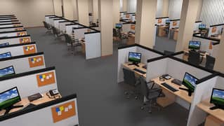 Fully Furnished Call Center Seats  in Prime Location of Murree Road