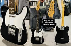 Electric guitar Bass guitars hard case piano keyboards available