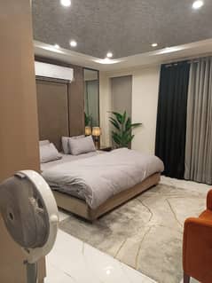 1 Bedroom VIP Full furnish flat per day available in Bahria town Lahore 0300 4561276
