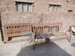 wood bed sofa