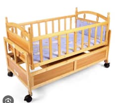 Baby cot plus swing and bed sheet