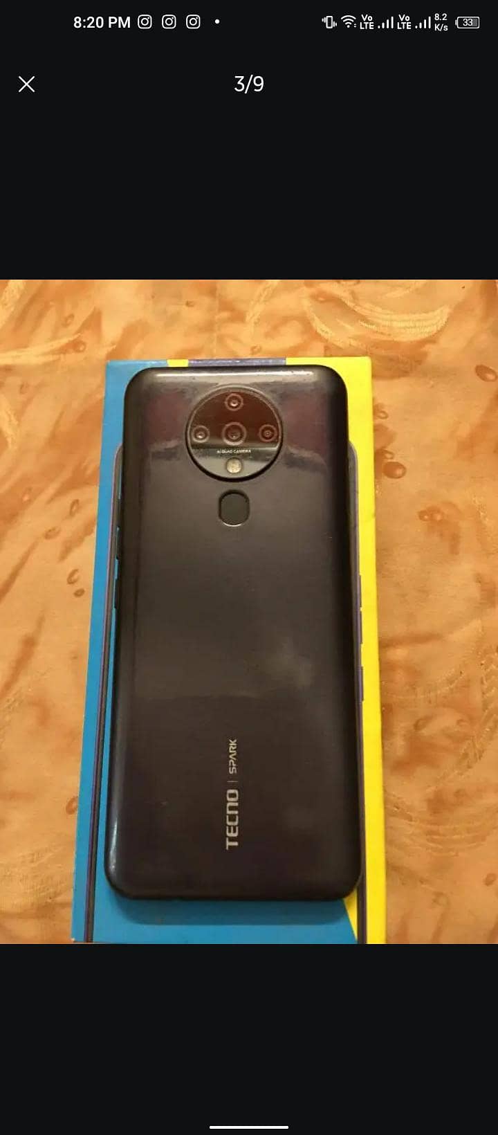 Tecno Spark 6 with box 1