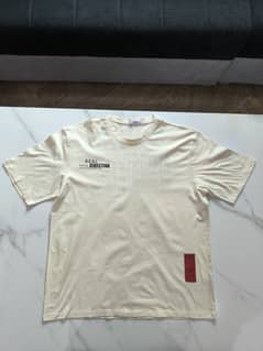 Oversized Graphic T-Shirt – Cream White | Streetwear Baggy T-Shirt