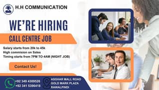 H H communication offering jobs in call center