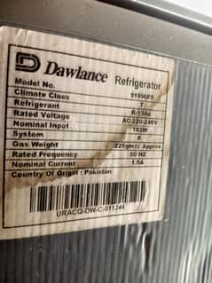 Dawlance refrigerator full size condition good
