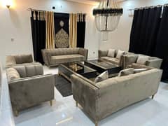 13 Seater camel sofa 6 seater black sofa L shape grey sofa