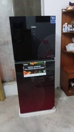 Haier fridge new box open
