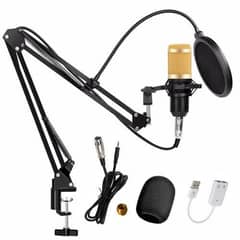 BM800 microphone with V8s sound card