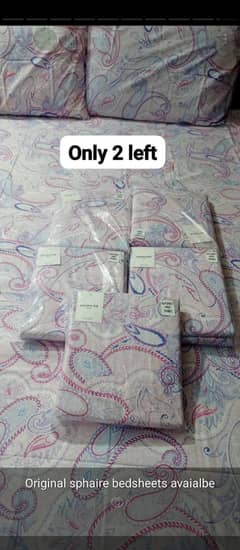 original sapphire pure cotton double bed sheets