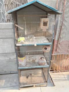 solid iron cage 3 portion