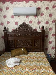 Bed set With Side Table & Dresser