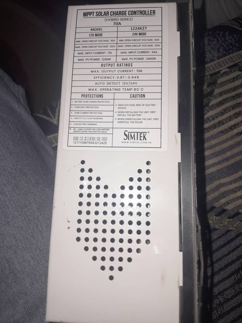 Simtek Solar  Charger Controller MPPT Plus Hybrid 4