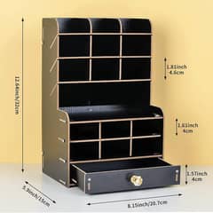 Wooden Desk Pen Organizer