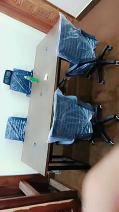 Table 3*6 and four chairs are for sale slightly use