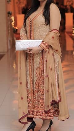 Original Motifz 2pc chiffon gown with embroidery